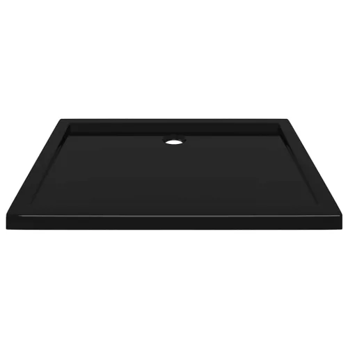  téglalap alakú fekete ABS zuhanytálca 70 x 90 cm