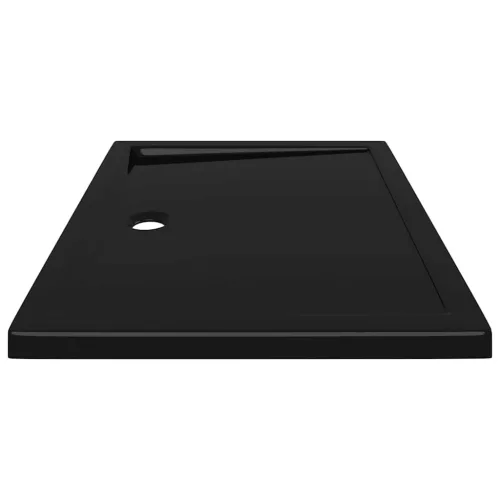  téglalap alakú fekete ABS zuhanytálca 70 x 90 cm