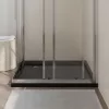  fekete négyzet alakú ABS zuhanytálca 90 x 90 cm