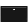  téglalap alakú fekete ABS zuhanytálca 70 x 120 cm