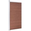  barna WPC kerítéspanel 95 x 186 cm