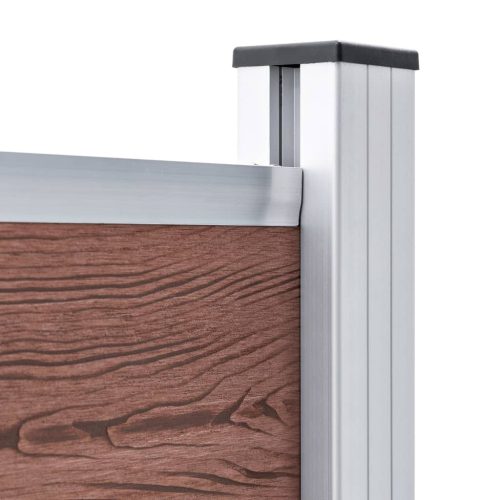  barna WPC kerítéspanel 95 x 186 cm