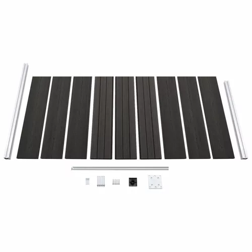  szürke WPC kerítéspanel 95 x 186 cm