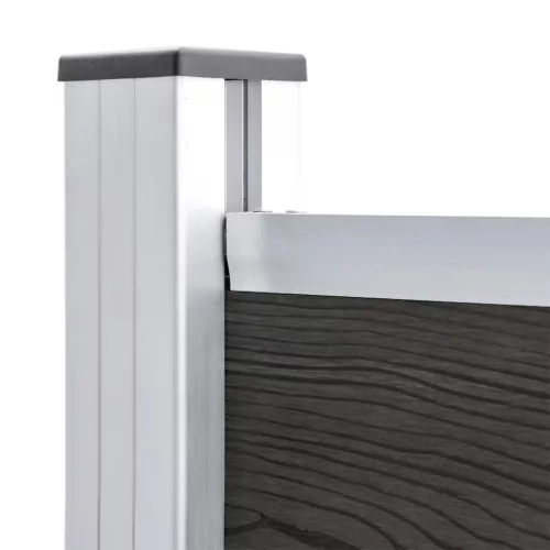  szürke WPC kerítéspanel 95 x 186 cm