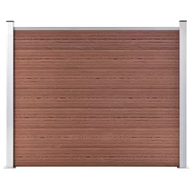  barna WPC kerítéspanel 180 x 146 cm