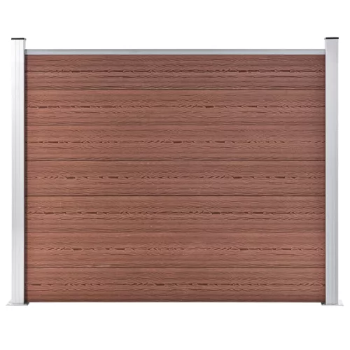 barna WPC kerítéspanel 180 x 146 cm