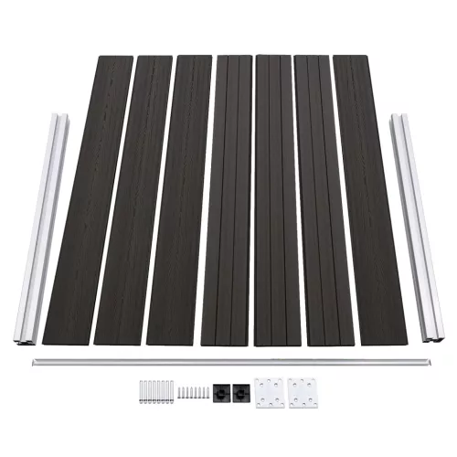  szürke WPC kerítéspanel 180 x 146 cm