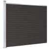  fekete WPC kerítéspanel 175 x 146 cm