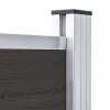  fekete WPC kerítéspanel 175 x 146 cm