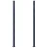 2 db sötétszürke alumínium kerítésoszlop 185 cm