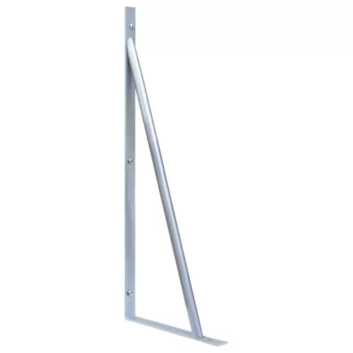  2 db horganyzott acél tartókonzol kerítésoszlophoz