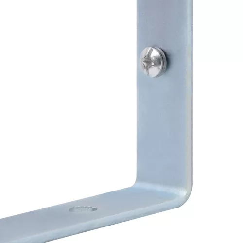  2 db horganyzott acél tartókonzol kerítésoszlophoz