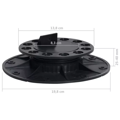  10 db állítható láb deszkázathoz 25-40 mm