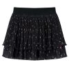 Gyerek szoknya fodros fodros fodros fekete 140