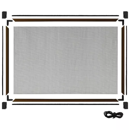  barna lehúzható ablakszúnyogháló 70 x 150 cm
