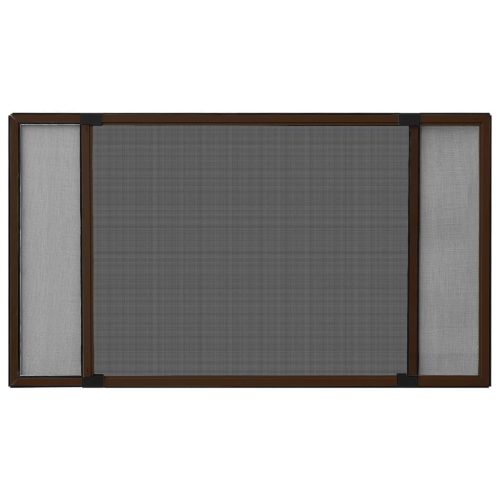  barna kihúzható ablakszúnyogháló (100-193) x 75 cm