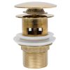  arany nyomógombos leeresztőszelep túlfolyóval 6,4x6,4x9,1 cm
