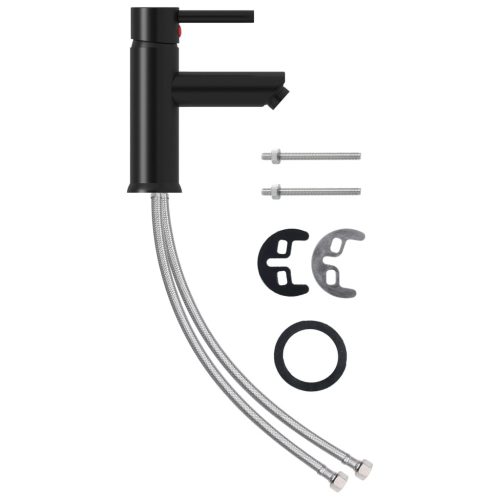 fekete fürdőszobai mosdócsaptelep 130 x 176 mm