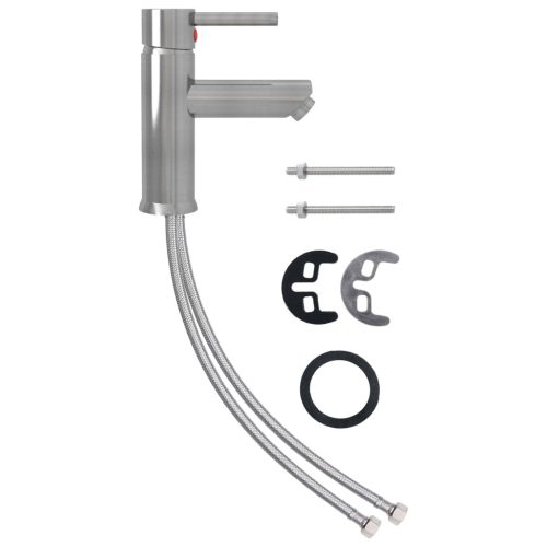  ezüst fürdőszobai mosdócsaptelep 130 x 176 mm