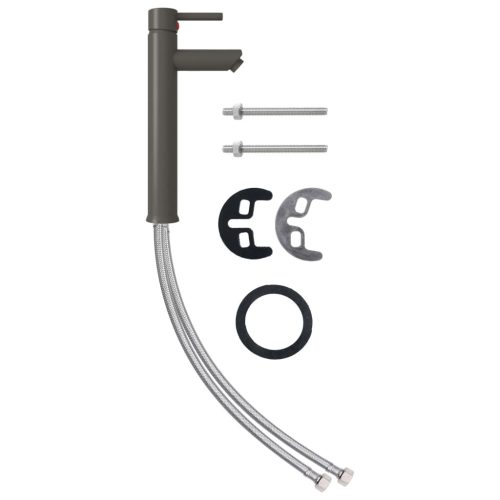  szürke fürdőszobai keverős csaptelep 12 x 30 cm