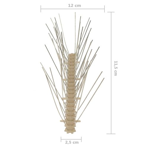  6 db 3 m-es ötsoros műanyag madár- és galambriasztó tüske