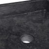  fekete márvány mosdókagyló 40 x 40 x 10 cm