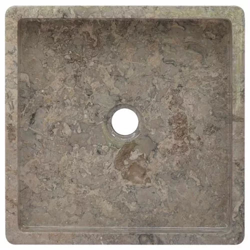  szürke márvány mosdókagyló 40 x 40 x 10 cm