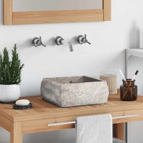  szürke márvány mosdókagyló 30 x 30 x 13 cm