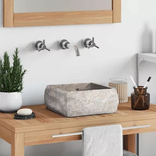  szürke márvány mosdókagyló 30 x 30 x 13 cm