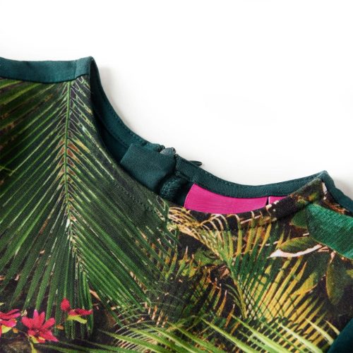 Gyerek ruha hosszú ujjú sötétzöld 104