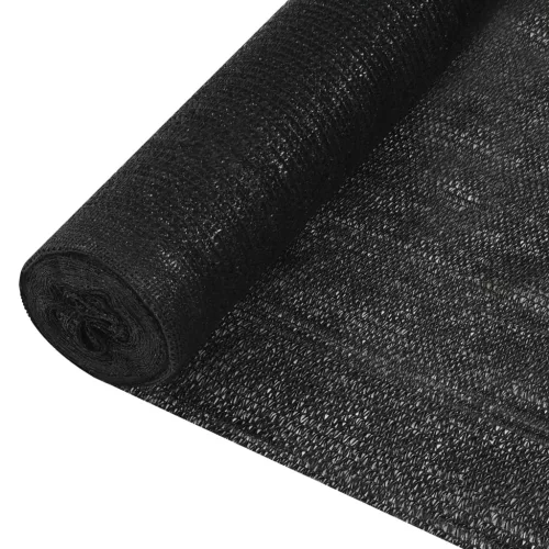  fekete HDPE belátásgátló háló 1,2 x 50 m 195 g/m² 