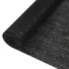 fekete HDPE belátásgátló háló 3,6 x 25 m 195 g/m²
