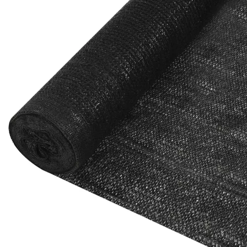  fekete HDPE belátásgátló háló 3,6 x 25 m 195 g/m²