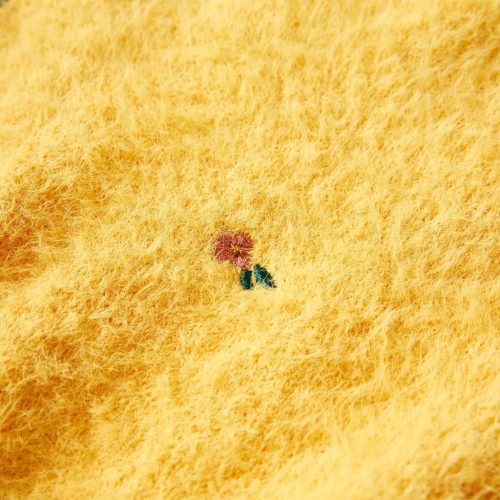 Gyerek pulóver kötött okkersárga 92