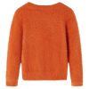 Gyerek pulóver kötött égetett narancssárga 92