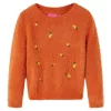 Gyerek pulóver kötött égetett narancssárga 116