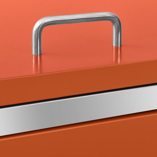  acéltároló négy gurítható szemeteskukához 276,5x77,5x112,5 cm