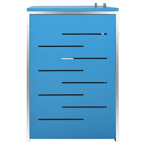  acéltároló két gurítható szemeteskukához 138 x 77,5 x 112,5 cm