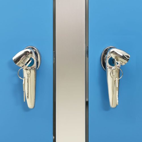  acéltároló két gurítható szemeteskukához 138 x 77,5 x 112,5 cm