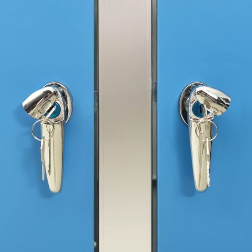  acél tároló három gurítható szemeteskukához 207x77,5x112,5 cm