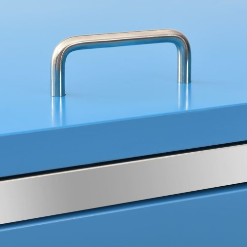  acéltároló négy gurítható szemeteskukához 276,5x77,5x112,5 cm