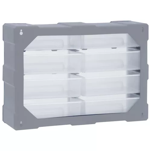  többfiókos tároló 8 nagy fiókkal 52 x 16 x 37 cm