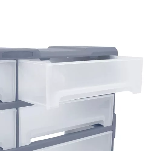  többfiókos tároló 8 nagy fiókkal 52 x 16 x 37 cm