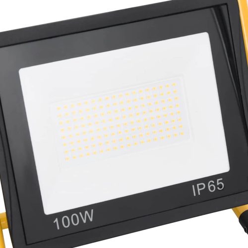  meleg fehér fényű fogantyúval ellátott LED-es reflektor 100 W