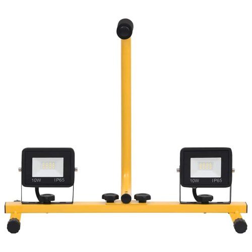  meleg fehér fényű fogantyúval ellátott LED-es reflektor 2x10 W