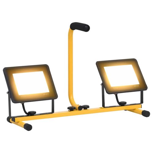  meleg fehér fényű fogantyúval ellátott LED-es reflektor 2x50 W