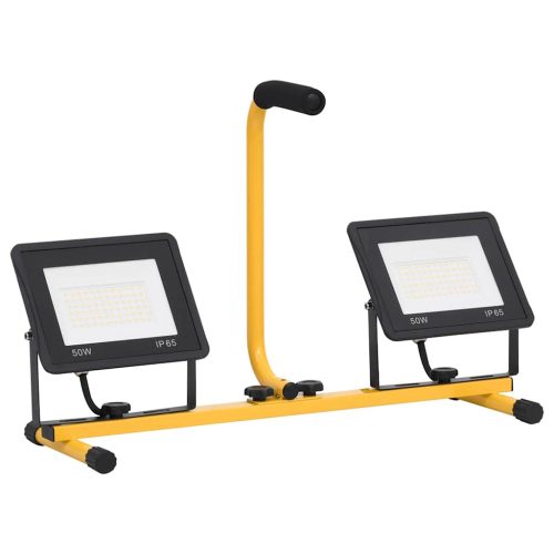  meleg fehér fényű fogantyúval ellátott LED-es reflektor 2x50 W