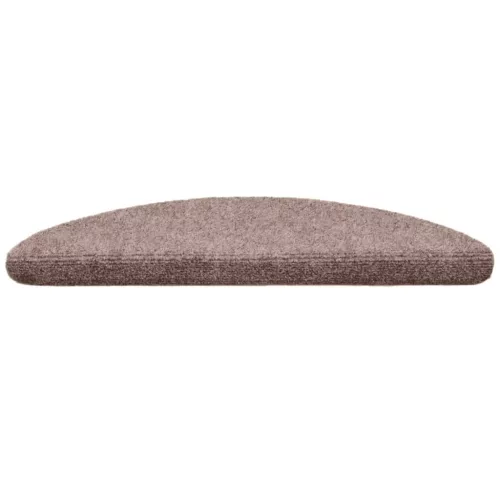  5 db öntapadós lépcsőszőnyeg 56 x 17 x 3 cm krémszínű félkör alakú