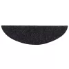  5 db öntapadós lépcsőszőnyeg 56 x 17 x 3 cm fekete félkör alakú