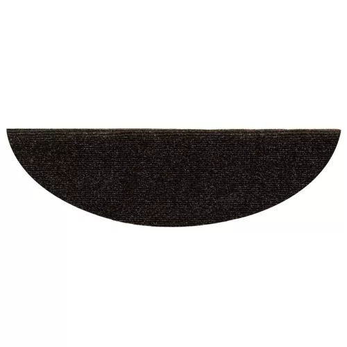  5 db öntapadós lépcsőszőnyeg 56 x 17 x 3 cm sötétbarna félkör alakú